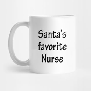 Santa's Favorite Nurse Mug